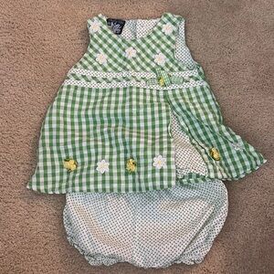 Green gingham summer ready set